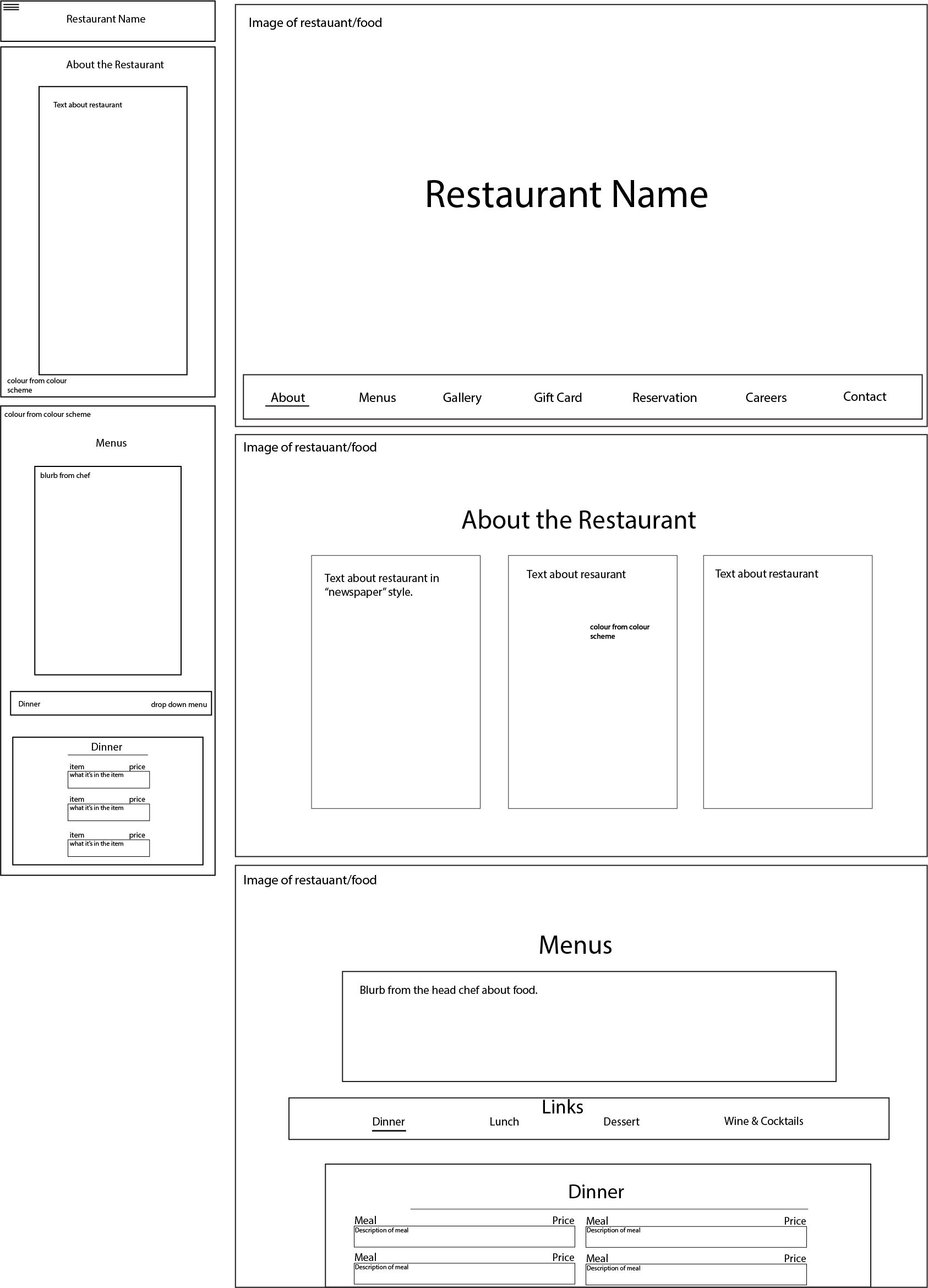 Desktop Wireframe